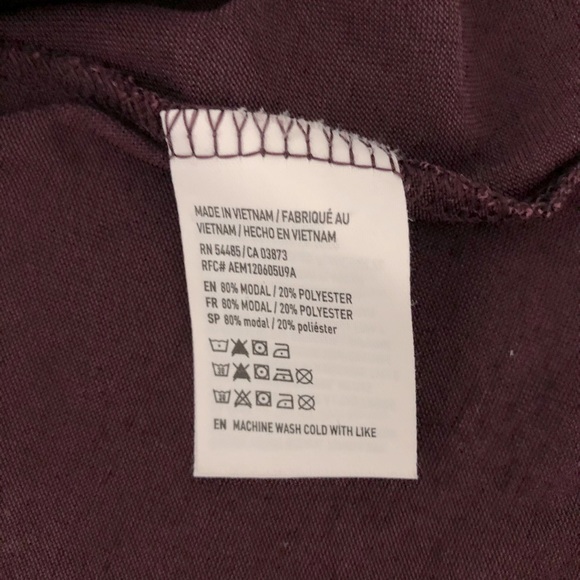 American Eagle soft & sexy sueded tank top crisscross detail in Maroon/Purple - Picture 8 of 8